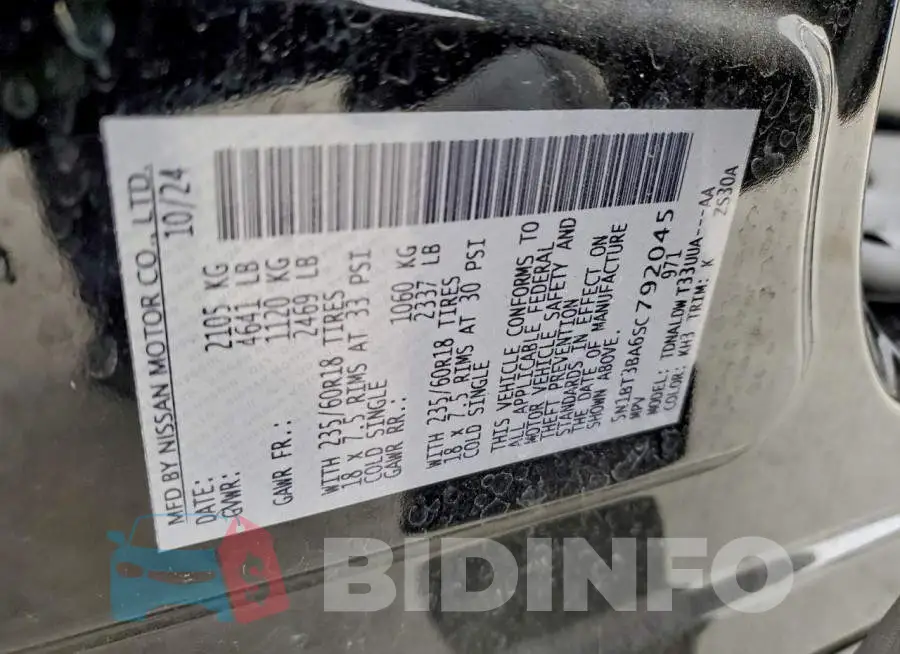 5N1BT3BA6SC792045 Photo# 13