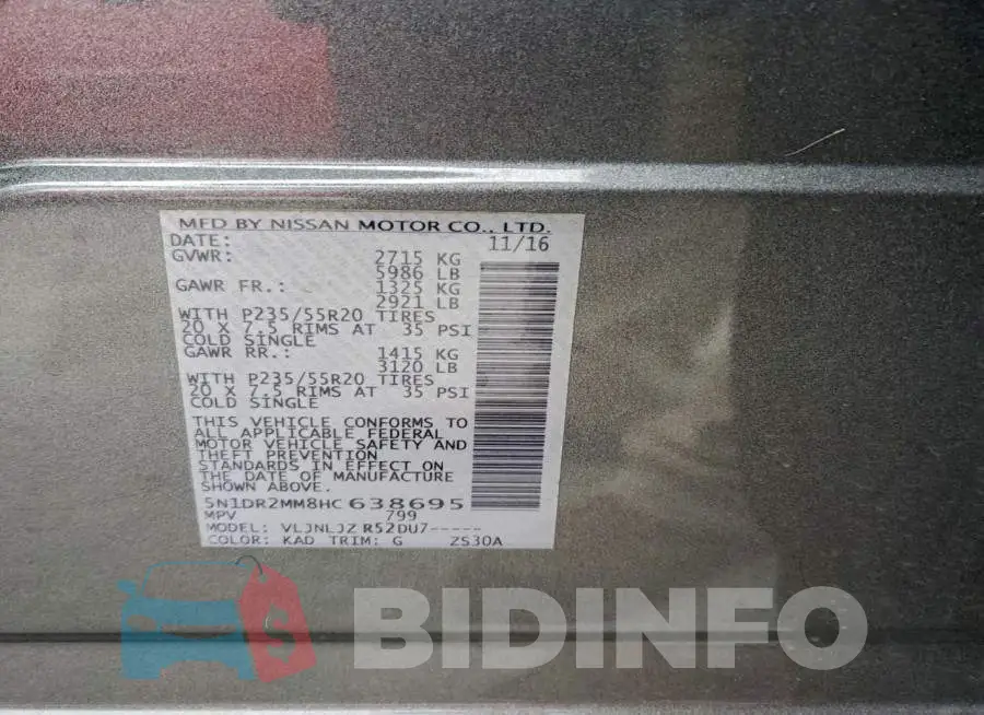 5N1DR2MM8HC638695 Photo# 13