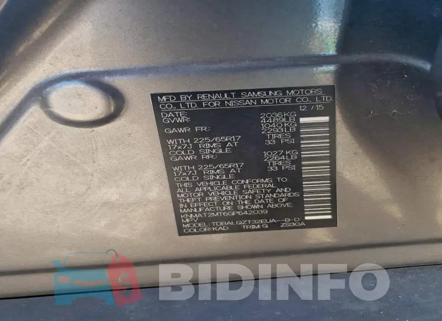 KNMAT2MT6GP642039 Photo# 14