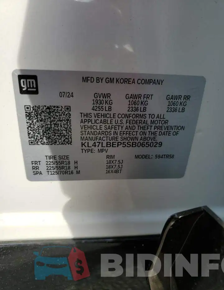 KL47LBEP5SB065029 Photo# 14