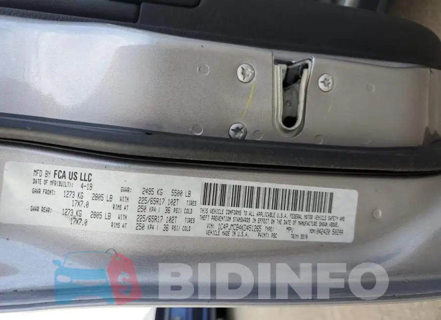 1C4PJMCB4KD451265 Photo# 13