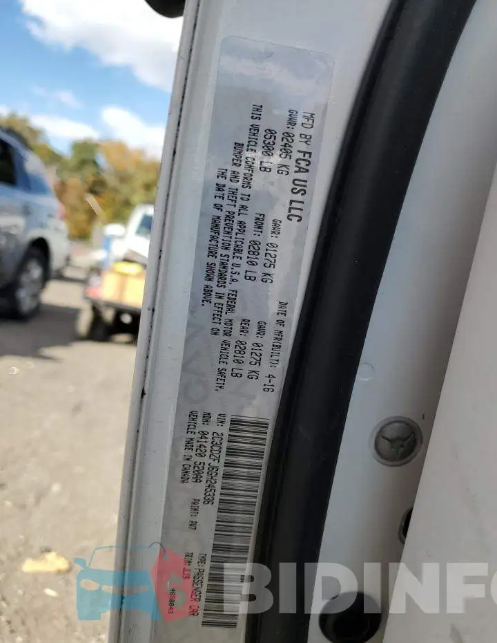 2C3CDZFJ6GH245336 Photo# 12