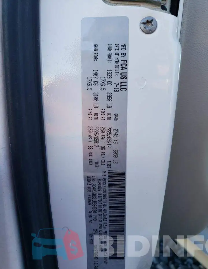 2C4RDGBG2JR364300 Photo# 14