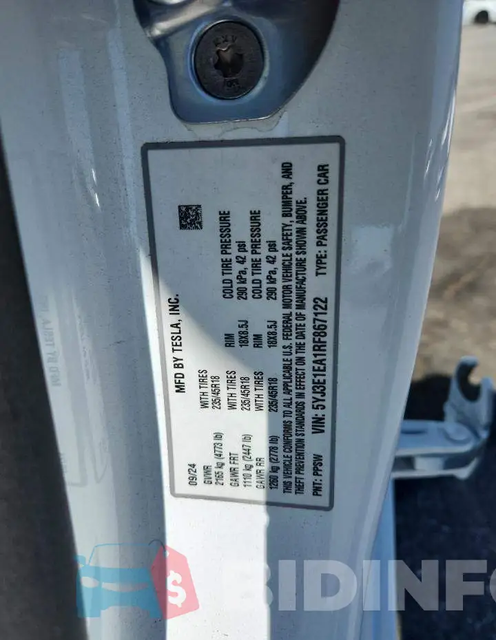 5YJ3E1EA1RF867122 Photo# 13