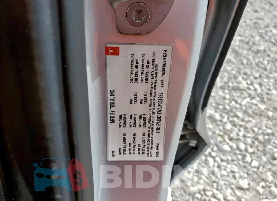 5YJ3E1EA7JF034882 Photo# 12