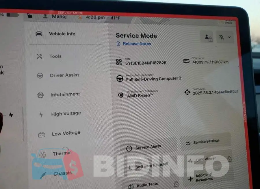 5YJ3E1EB4NF182826 Photo# 9
