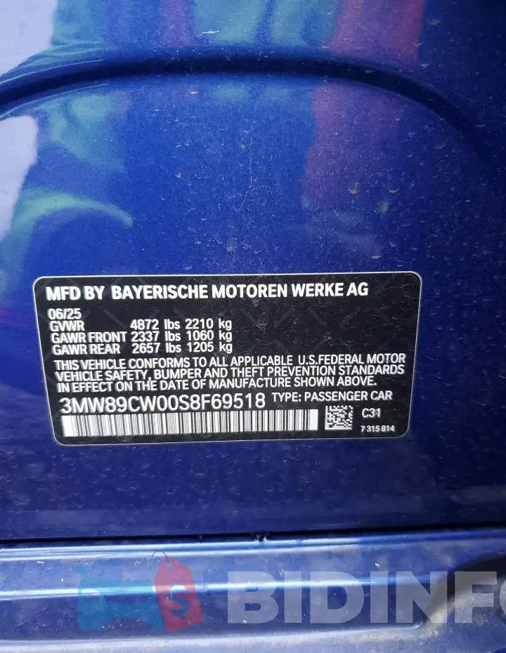 3MW89CW00S8F69518 Photo# 12