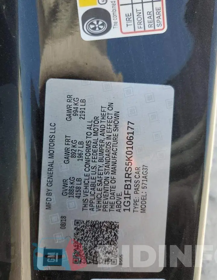 1G1FB1RS5K0106177 Photo# 12