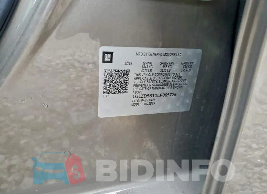 1G1ZD5ST1LF065725 Photo# 12