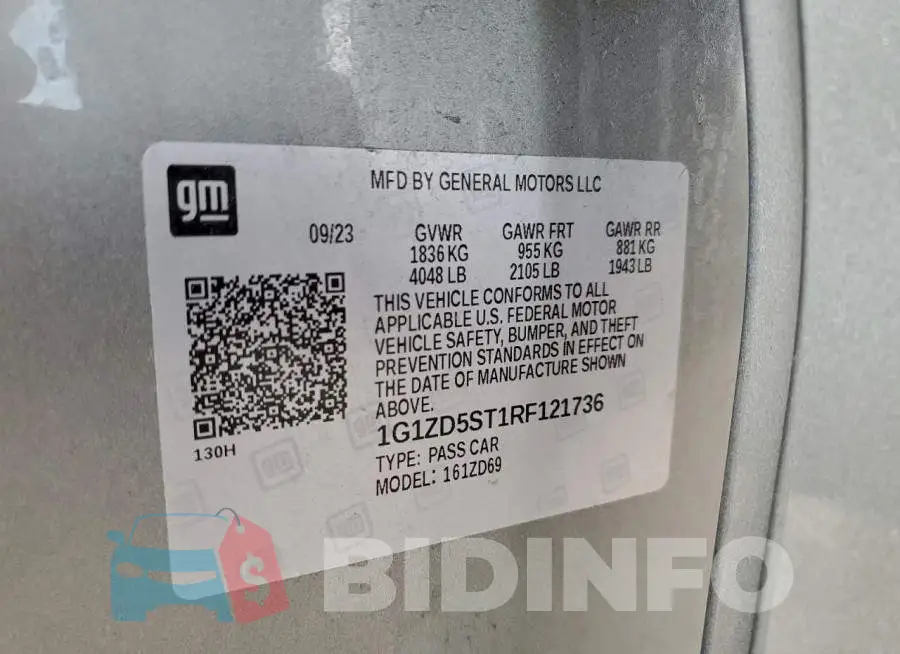 1G1ZD5ST1RF121736 Photo# 12