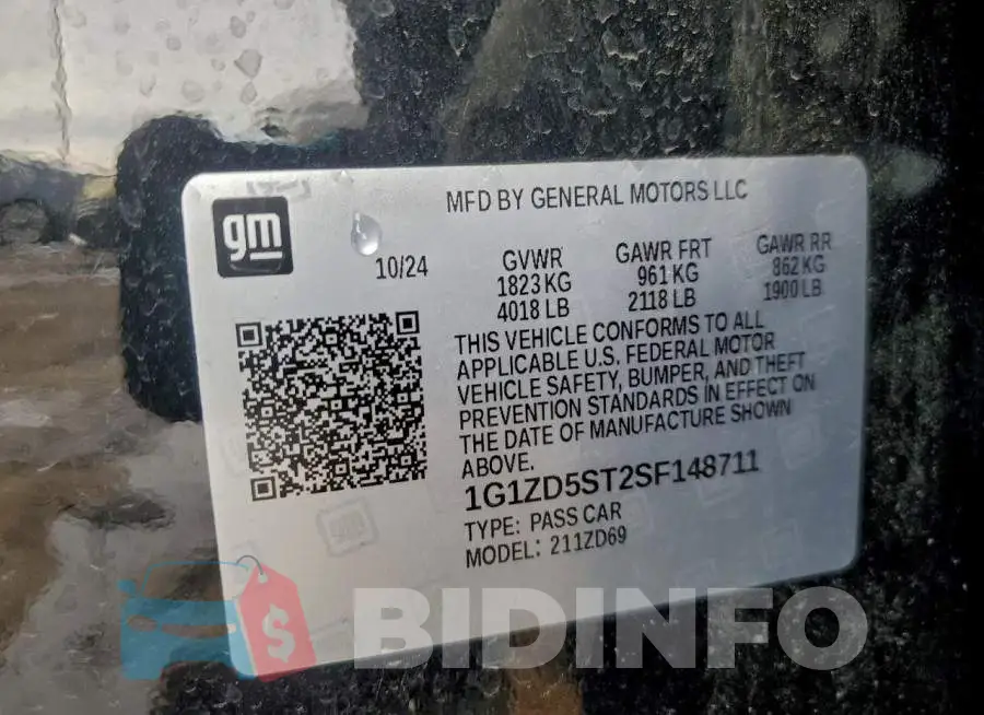 1G1ZD5ST2SF148711 Photo# 12