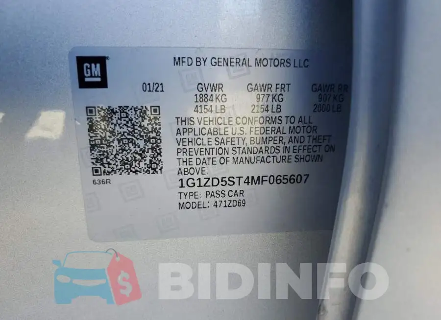 1G1ZD5ST4MF065607 Photo# 12