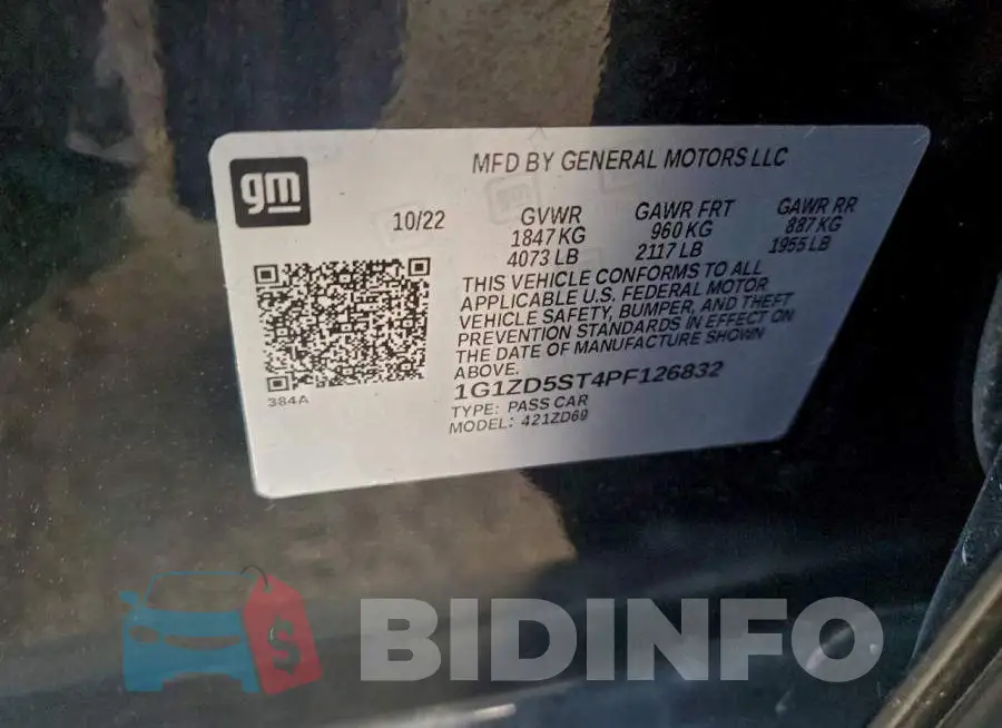 1G1ZD5ST4PF126832 Photo# 12