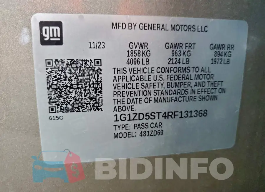1G1ZD5ST4RF131368 Photo# 12