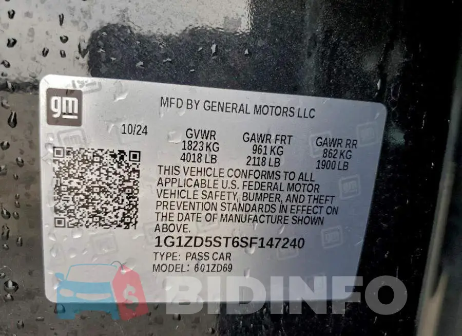 1G1ZD5ST6SF147240 Photo# 12