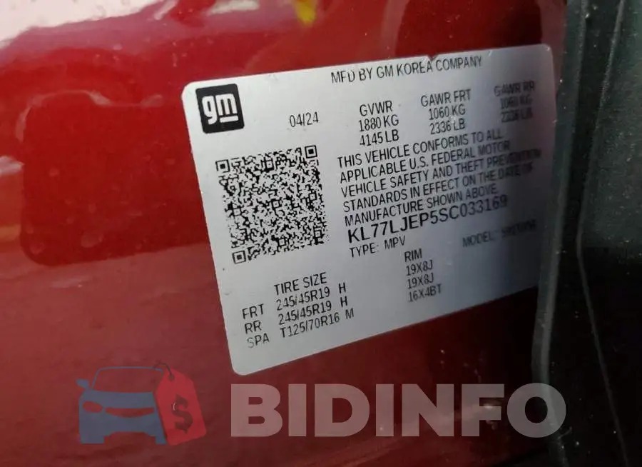 KL77LJEP5SC033169 Photo# 13