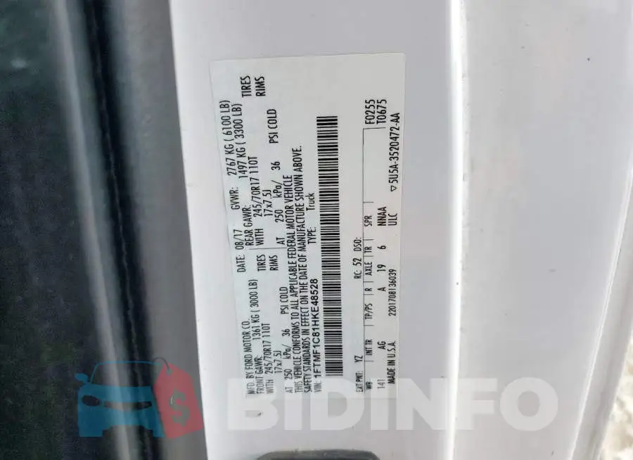 1FTMF1C81HKE48528 Photo# 12