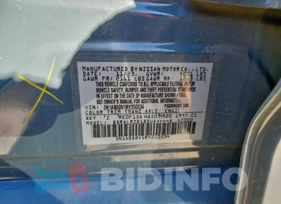 3N1AB8DV1RY250534 Photo# 13