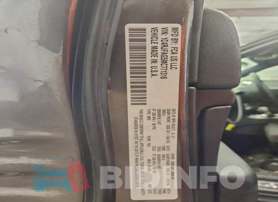 1C4RJFAG5MC771318 Photo# 13