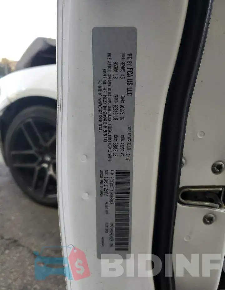 2C3CDXCT4JH166913 Photo# 12