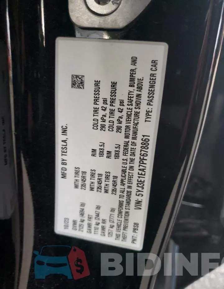 5YJ3E1EA7PF678861 Photo# 12