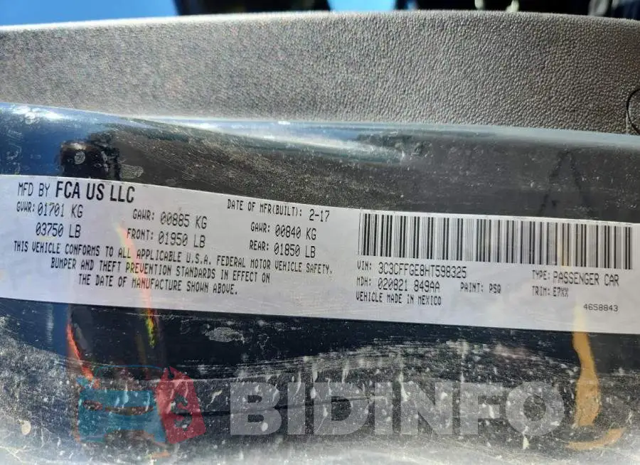 3C3CFFGE8HT598325 Photo# 13