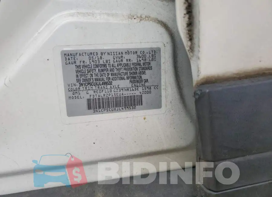 3N1CP5CUXJL499532 Photo# 12