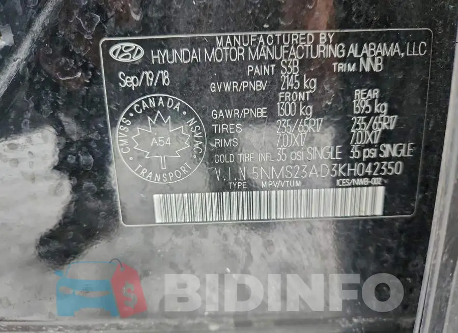 5NMS23AD3KH042350 Photo# 14