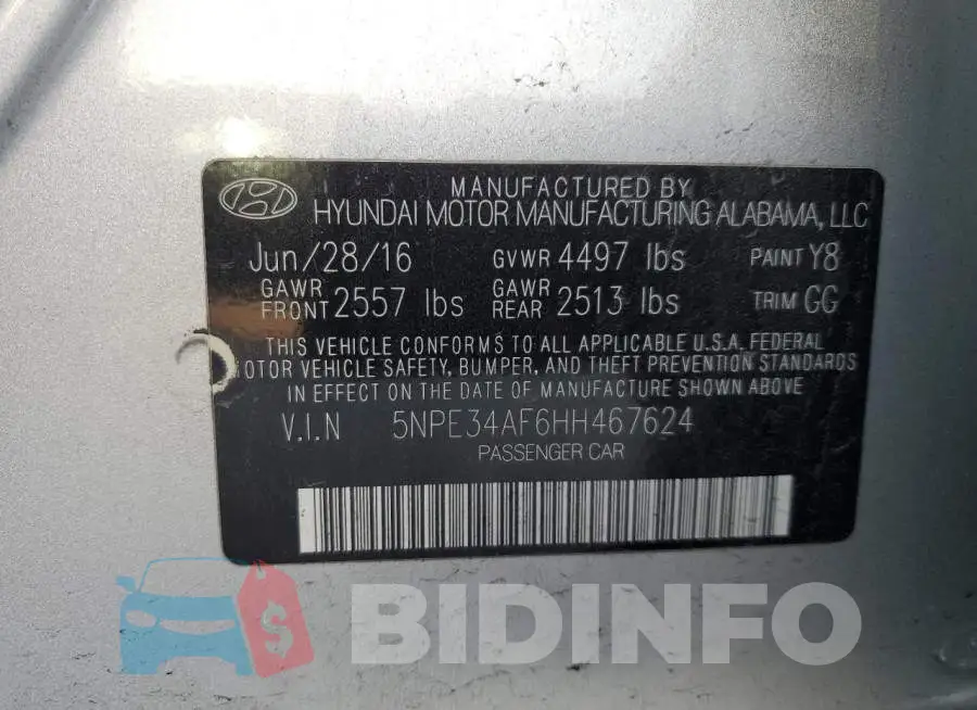 5NPE34AF6HH467624 Photo# 12