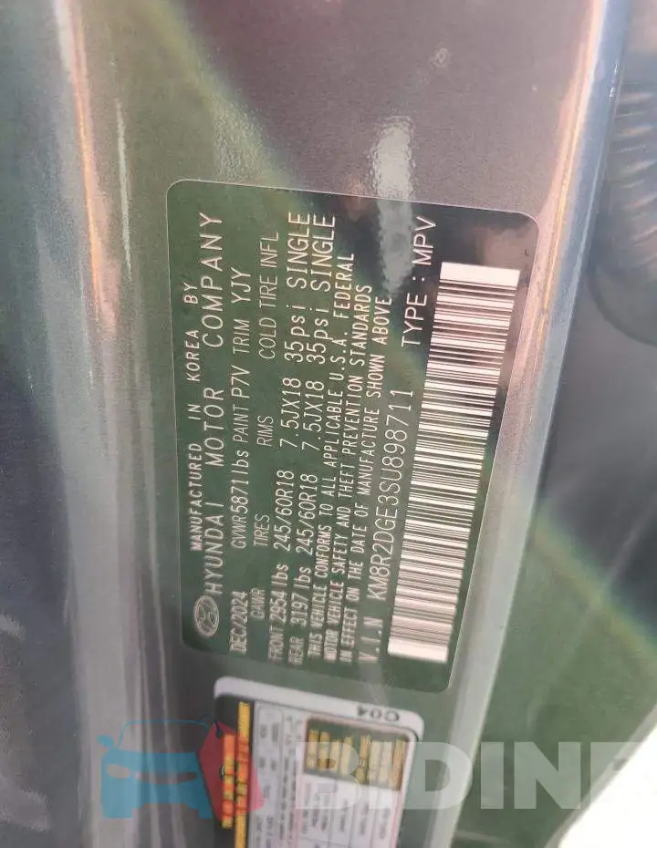 KM8R2DGE3SU898711 Photo# 13