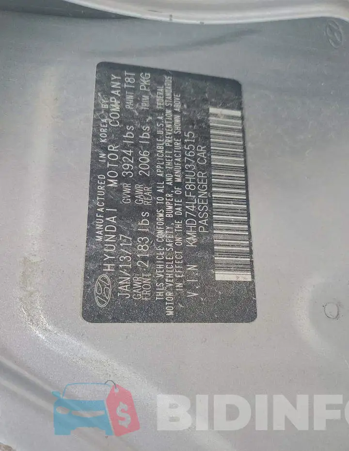 KMHD74LF8HU376515 Photo# 12