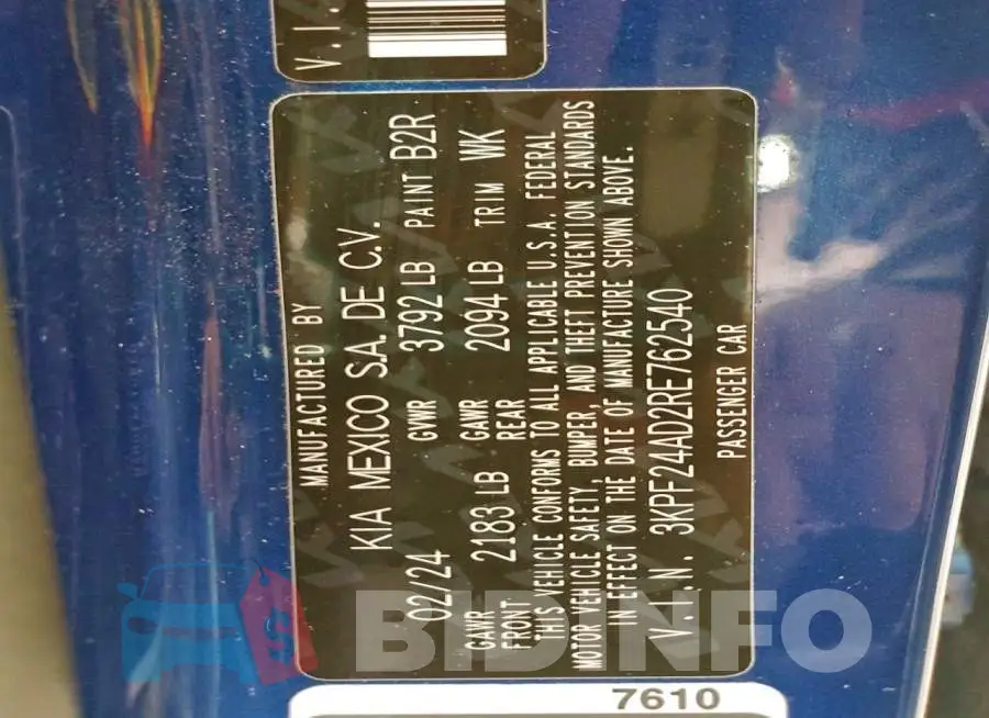 3KPF24AD2RE762540 Photo# 13