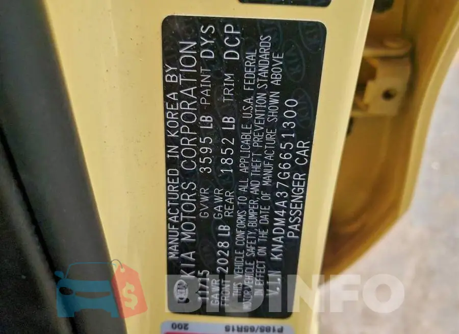 KNADM4A37G6651300 Photo# 12