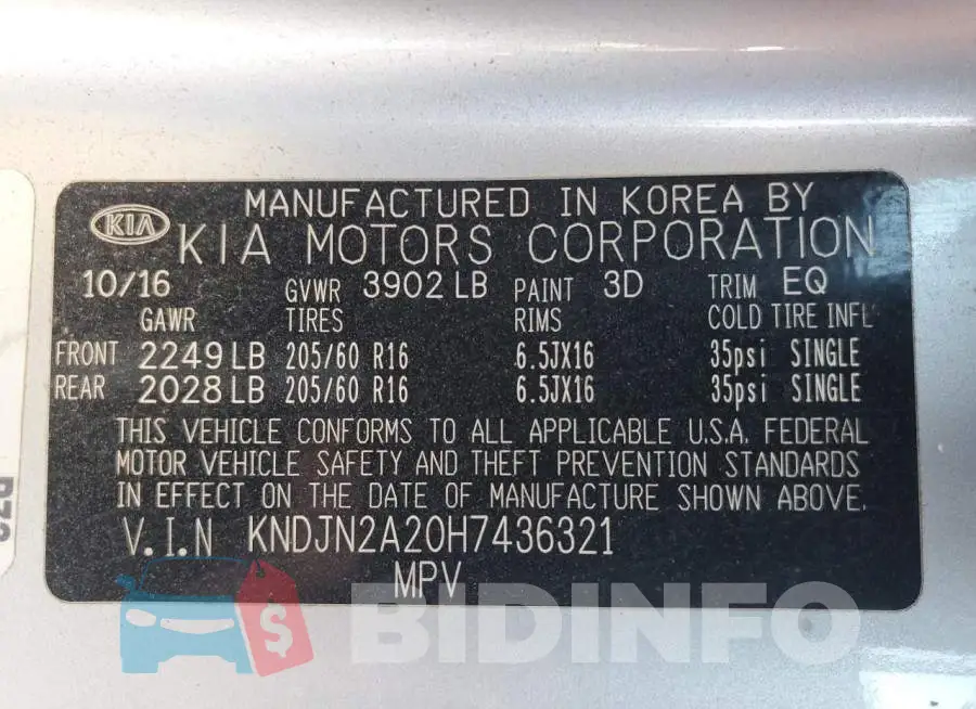 KNDJN2A20H7436321 Photo# 13