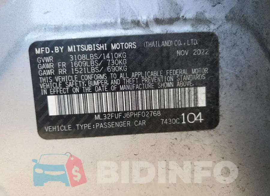 ML32FUFJ6PHF02768 Photo# 12