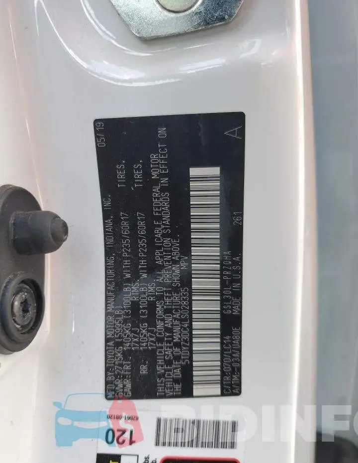 5TDYZ3DC4LS028335 Photo# 14