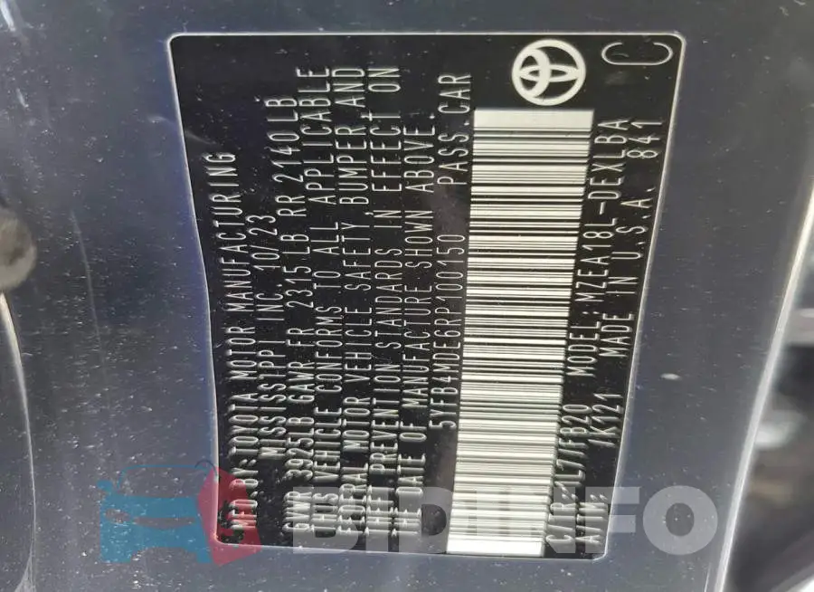 5YFB4MDE6RP100150 Photo# 13