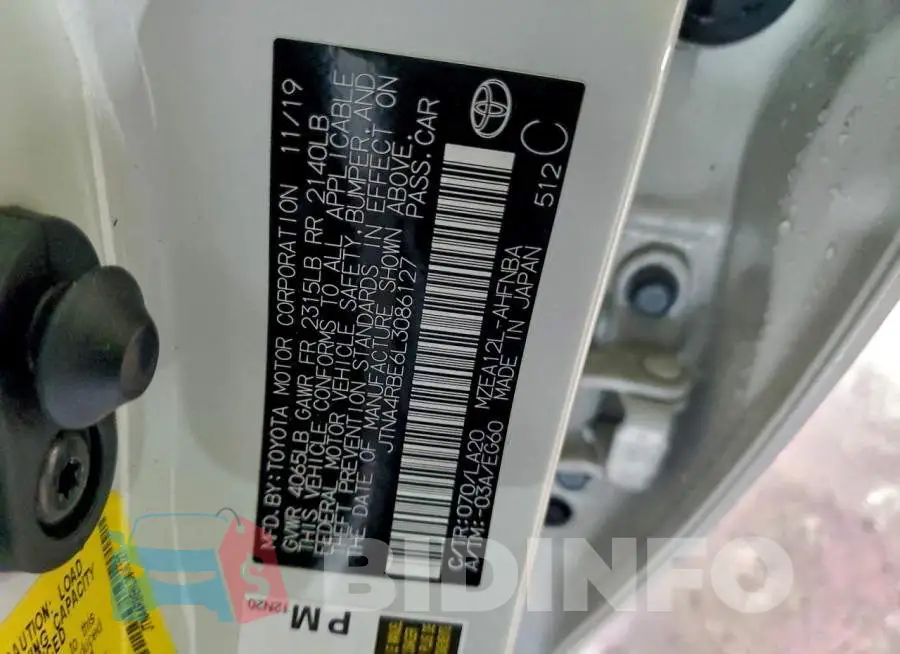JTNA4RBE6L3086127 Photo# 13