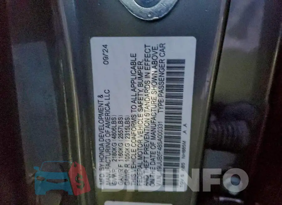 19UUB5F48SA000331 Photo# 12