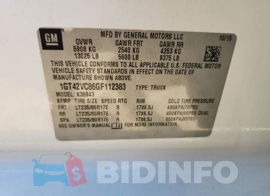 1GT42VC86GF112383 Photo# 13