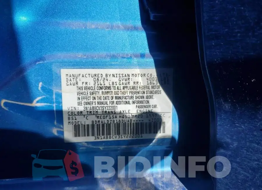 3N1AB8CV3SY222001 Photo# 12