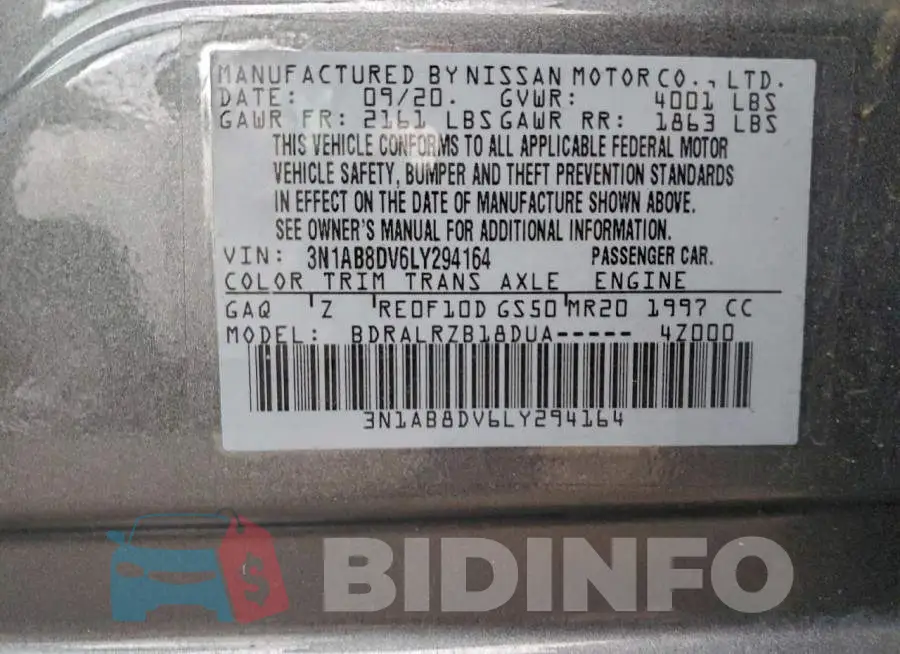 3N1AB8DV6LY294164 Photo# 13