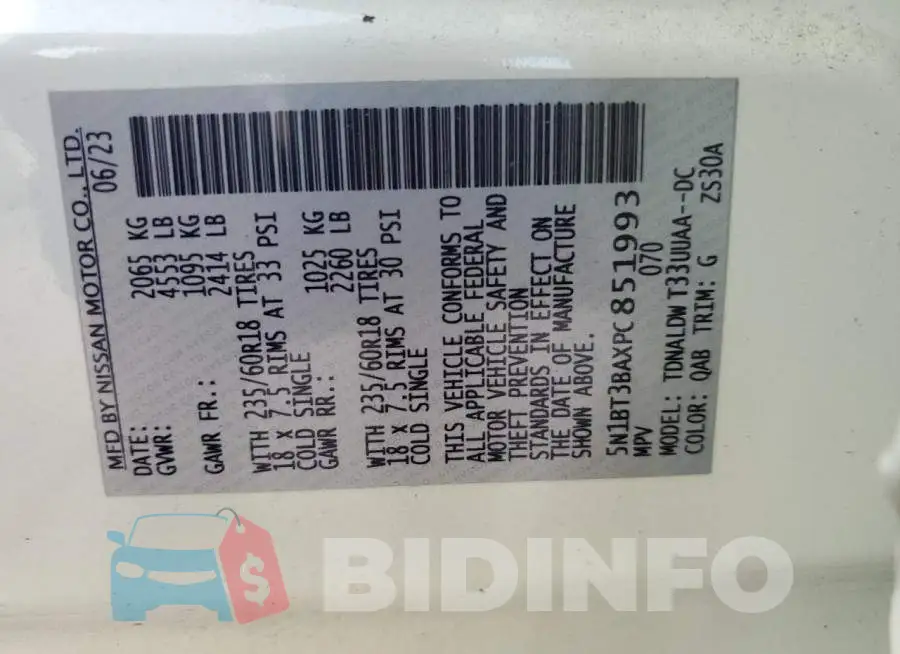 5N1BT3BAXPC851993 Photo# 13