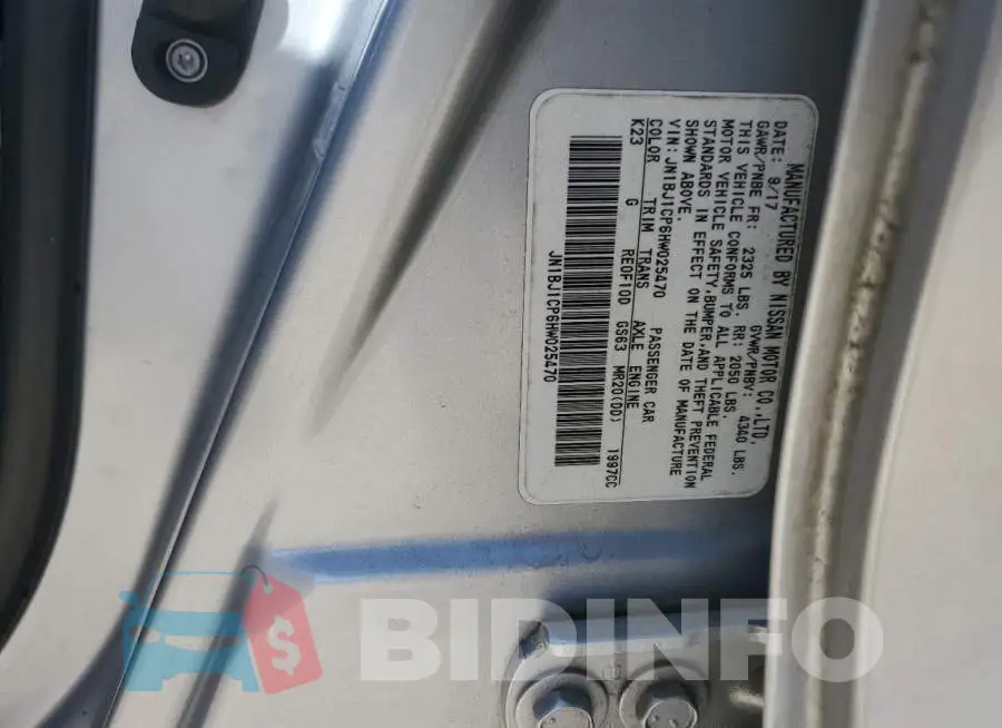 JN1BJ1CP6HW025470 Photo# 13