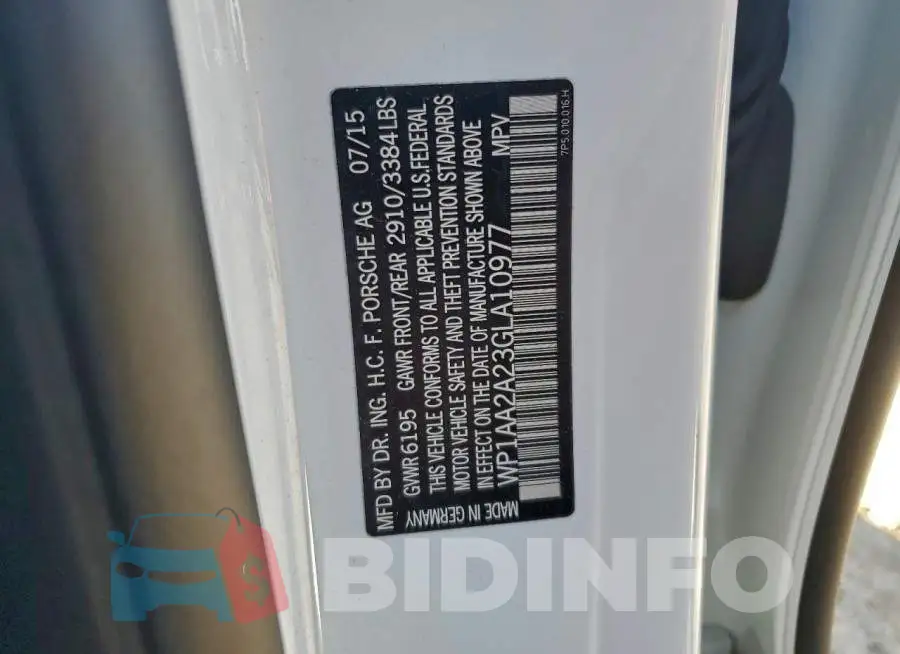 WP1AA2A23GLA10977 Photo# 13