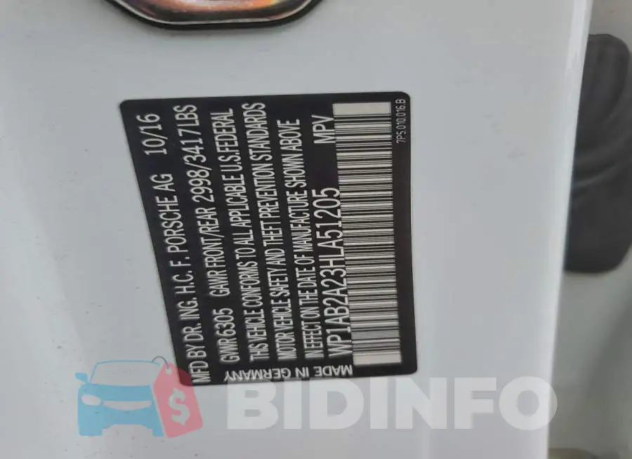 WP1AB2A23HLA51205 Photo# 13