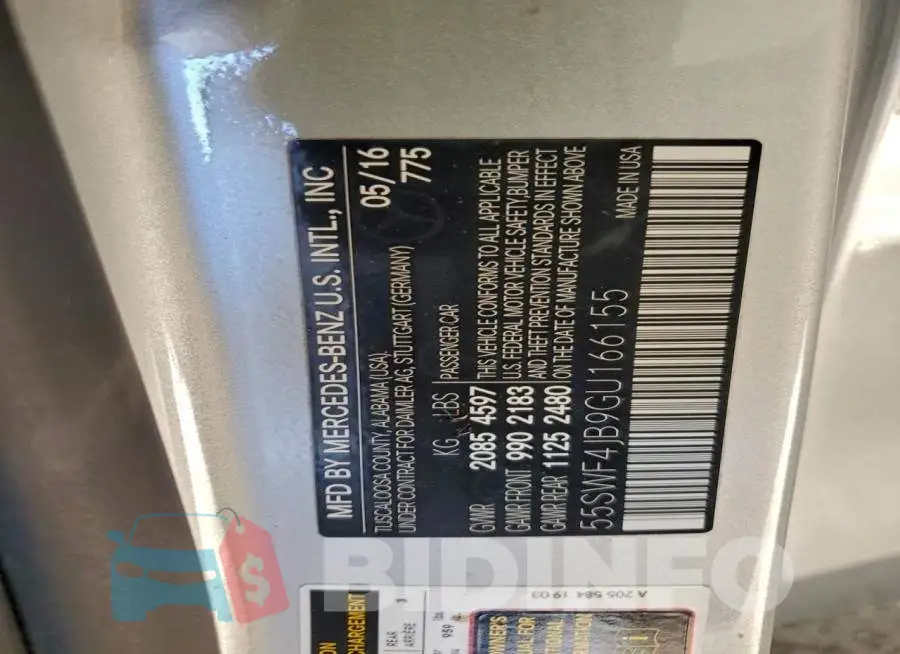 55SWF4JB9GU166155 Photo# 12