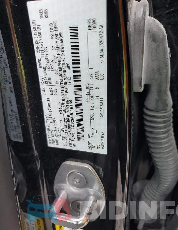 5LMCJ2C92MUL18189 Photo# 12