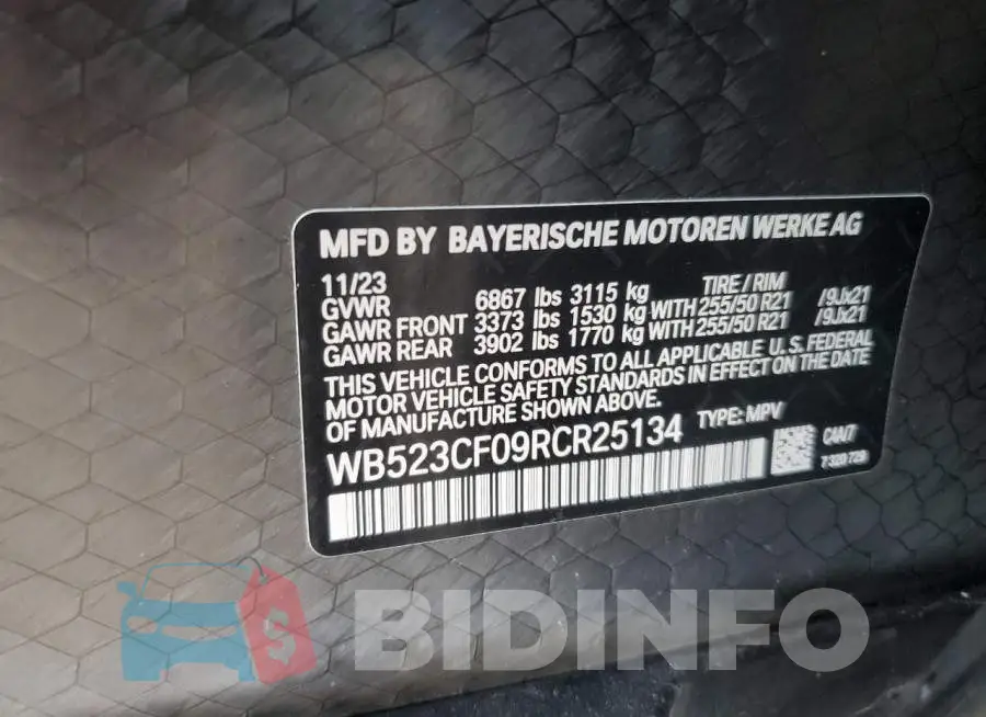 WB523CF09RCR25134 Photo# 12