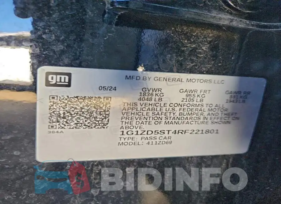 1G1ZD5ST4RF221801 Photo# 12